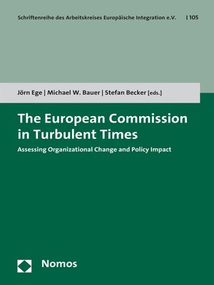cover image of The European Commission in Turbulent Times